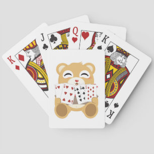 Süßer lächelnder Bärenbaby Spielkarten