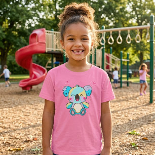 Süßer lächelnder Kawaii-Babykoala mit Liebesherzen T-Shirt