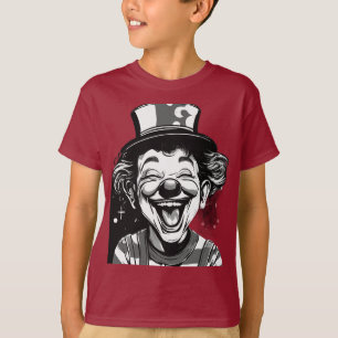 Süßer lachender Clown-Logo für Kinder T-Shirt