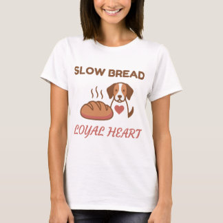 Süßer Langsambrot treuer Herz Hund T-Shirt