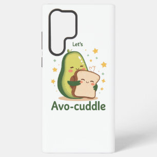 Süßer "Lasst uns Avo-knuddeln" Food-Wortwitz Samsung Galaxy Hülle