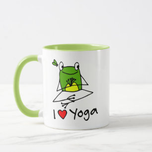 Süßer Laubfrosch-Yoga-Posen-Becher Tasse