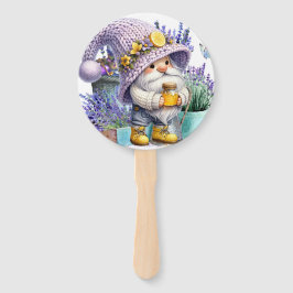 Süßer Lavendel-Gnom Fächer