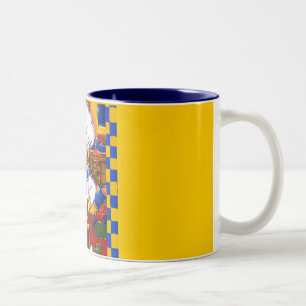 Süßer Le Cafe Pug Koch Zweifarbige Tasse