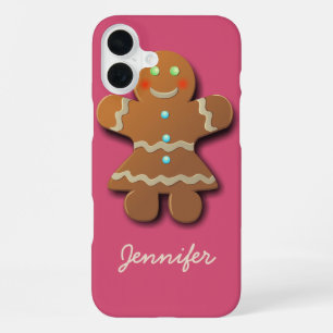 Süßer Lebkuchen-Keks im Party-Kleid iPhone 16 Plus Hülle