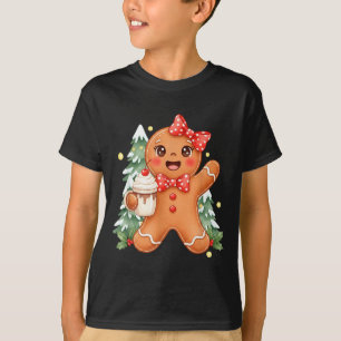 Süßer Lebkuchen Weihnachten Schnee Xmas für Männer T-Shirt