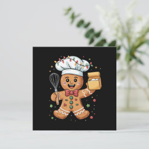 Süßer Lebkuchenmann Bäcker Weihnachten Koch Backen