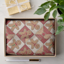 Süßer Lebkuchenmann-Patchwork-Weihnachten