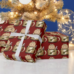 Süßer Lebkuchenmann, Weihnachten, Feiertag Geschenkpapier