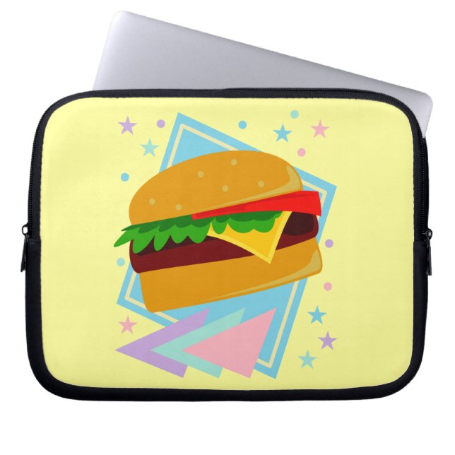 Süßer leckerer Burger Laptopschutzhülle (Vorderseite)