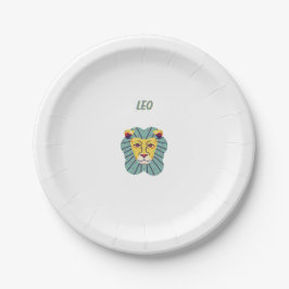 Süßer Leo, Sternzeichen, Sternzeichen-Druck Pappteller