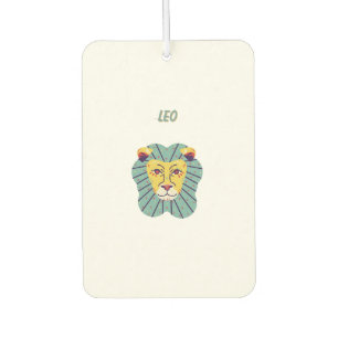 Süßer Leo, Tierkreiszeichen, Sternzeichen Druck Autolufterfrischer