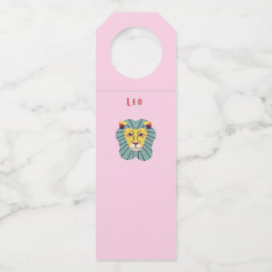 Süßer Leo, Tierkreiszeichen, Sternzeichen Druck Flaschenanhänger