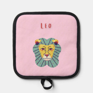Süßer Leo, Tierkreiszeichen, Sternzeichen Druck Topflappen