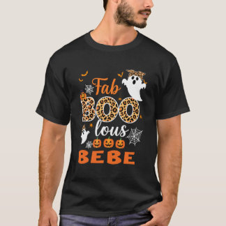 Süßer Leopard Fab Boo Lous Bebe Spuk Halloween Co T-Shirt