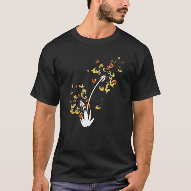 Süßer Leopardgecko Löwenzahnblume Tierbesitzer T-Shirt (Vorderseite)