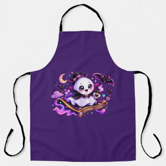 Süßer lesender Geist Halloween Schürze