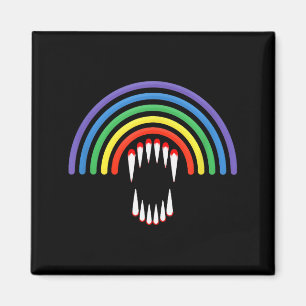 Süßer Lgbtq Vamre Lgbt Halloween Geist Regenbogen Magnet
