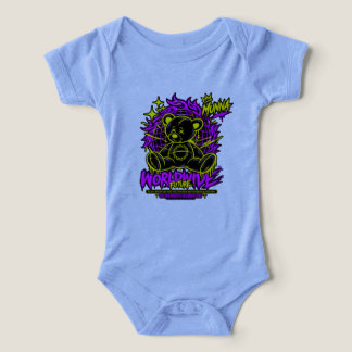 Süßer lila Blumen-Baby-Body – Liebliches Floral