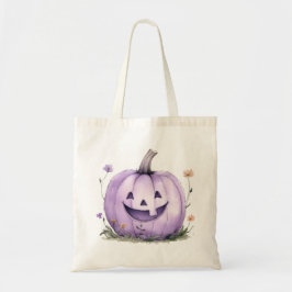 Süßer lila Kürbis Halloween Trick-or-Treat Tragetasche