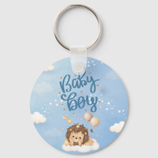 Süßer Löwenkönig Baby-Junge Schlüsselanhänger