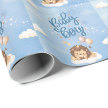 Süßer Löwenkönig Baby Junge Verpackungspapier