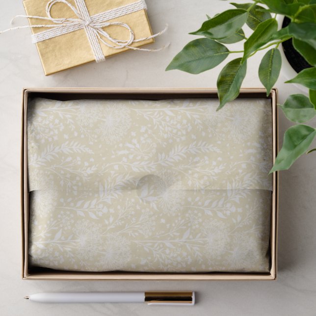 Süßer Löwenzahn Neutral - Goldenes Weizen Seidenpapier (Geschenk)