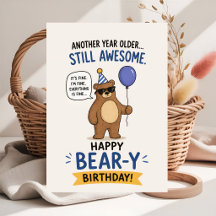 Süßer lustiger Bär Geburtstag