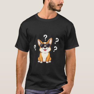 Süßer lustiger Corgi-Welpe lustiger inkognito Hund T-Shirt
