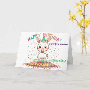 Süßer lustiger Geburtstag mit Cupcake Karte