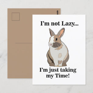 Süßer lustiger Hase Kaninchen Postkarte