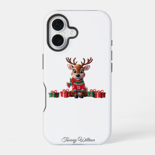 Süßer lustiger Humor Trendig Modern Frohe Weihnach iPhone 16 Hülle