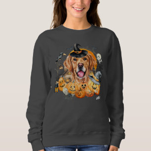 Süßer lustiger Hund Benutzerdefinierter Golden Ret Sweatshirt