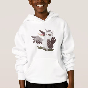 Süßer, lustiger, lachender Kookaburra-Cartoon Hoodie