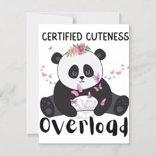 Süßer lustiger Panda  Magneteinladung