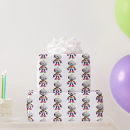 Süßer lustiger Roboterdruck Geschenkpapier