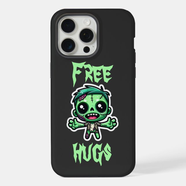 Süßer, lustiger Zombie iPhone Hülle (Rückseite)