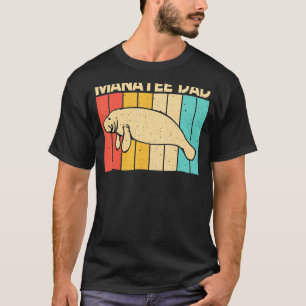 Süßer Manatee für Papa Männer Seekuh Dugong Manate T-Shirt