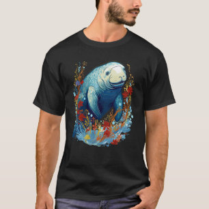 Süßer Manatee-Liebhaber Dugong-Ozeanologe-Seekuh-P T-Shirt