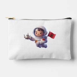 Süßer marokkanischer Astronaut Kawaii 3D Aufkleber Zubehörtasche