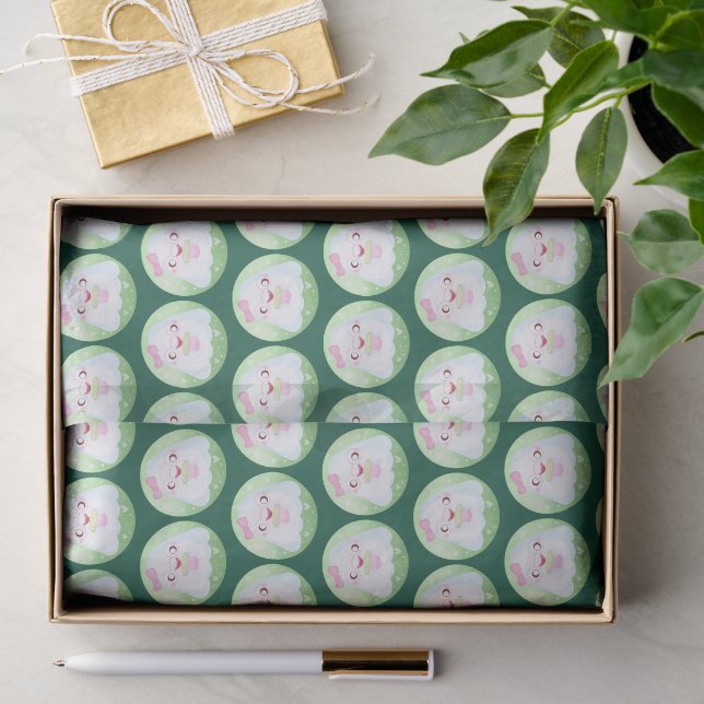 Süßer Matcha-Latte-Geist Seidenpapier (Geschenk)