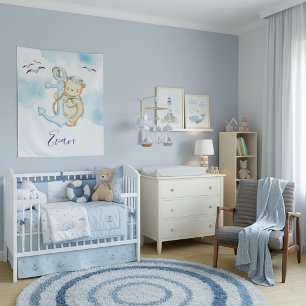 Süßer Matrosenbär Baby  Wandteppich