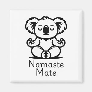 Süßer meditierender australischer Koala-Bär in Yog Magnet