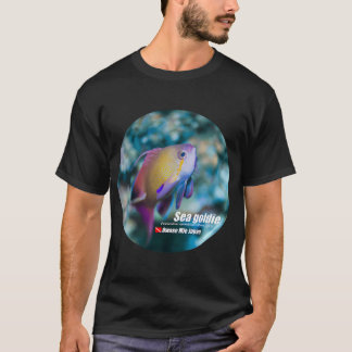 Süßer Meer Goldie Druck T-Shirt
