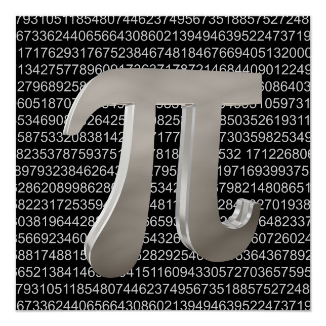 Süßer Metall-Pi-Charakter Poster (Vorderseite)