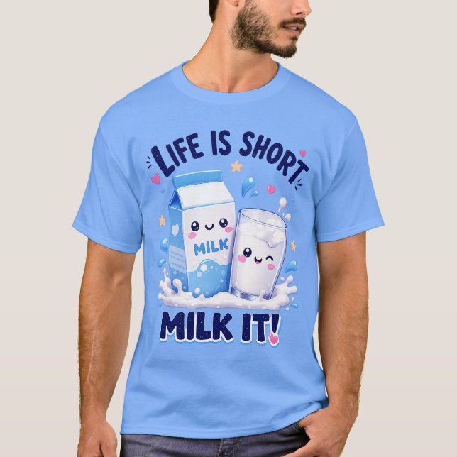 Süßer Milchliebhaber T-Shirt (Vorderseite)