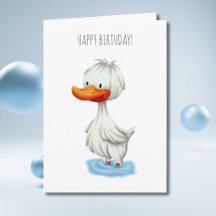 Süßer minimalistischer Enten-Geburtstag