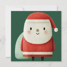 Süßer minimalistischer Weihnachtsmann
