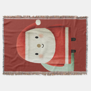 Süßer minimalistischer Weihnachtsmann Decke