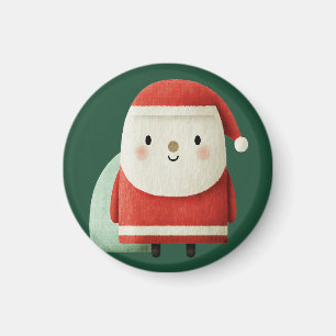 Süßer minimalistischer Weihnachtsmann Magnet